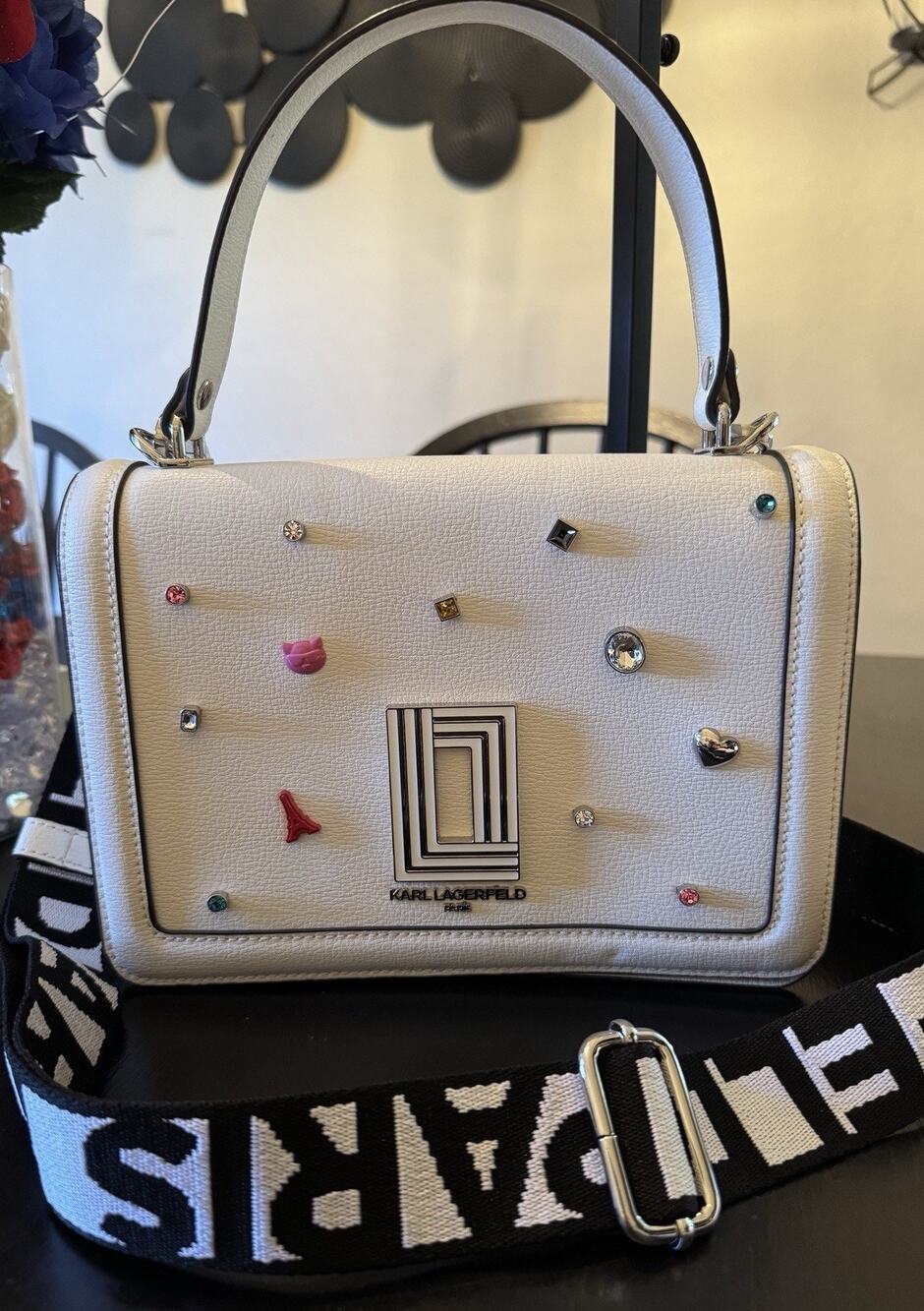 NWOT Karl Lagerfeld Paris Simone Flap Crossbody Bag